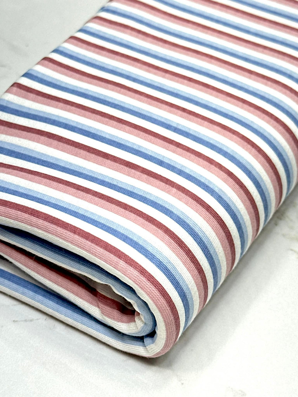 (KNIT) LIGHT BLUE, BURGUNDY, AND OFF WHITE STRIPES (3)