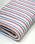 (KNIT) LIGHT BLUE, BURGUNDY, AND OFF WHITE STRIPES