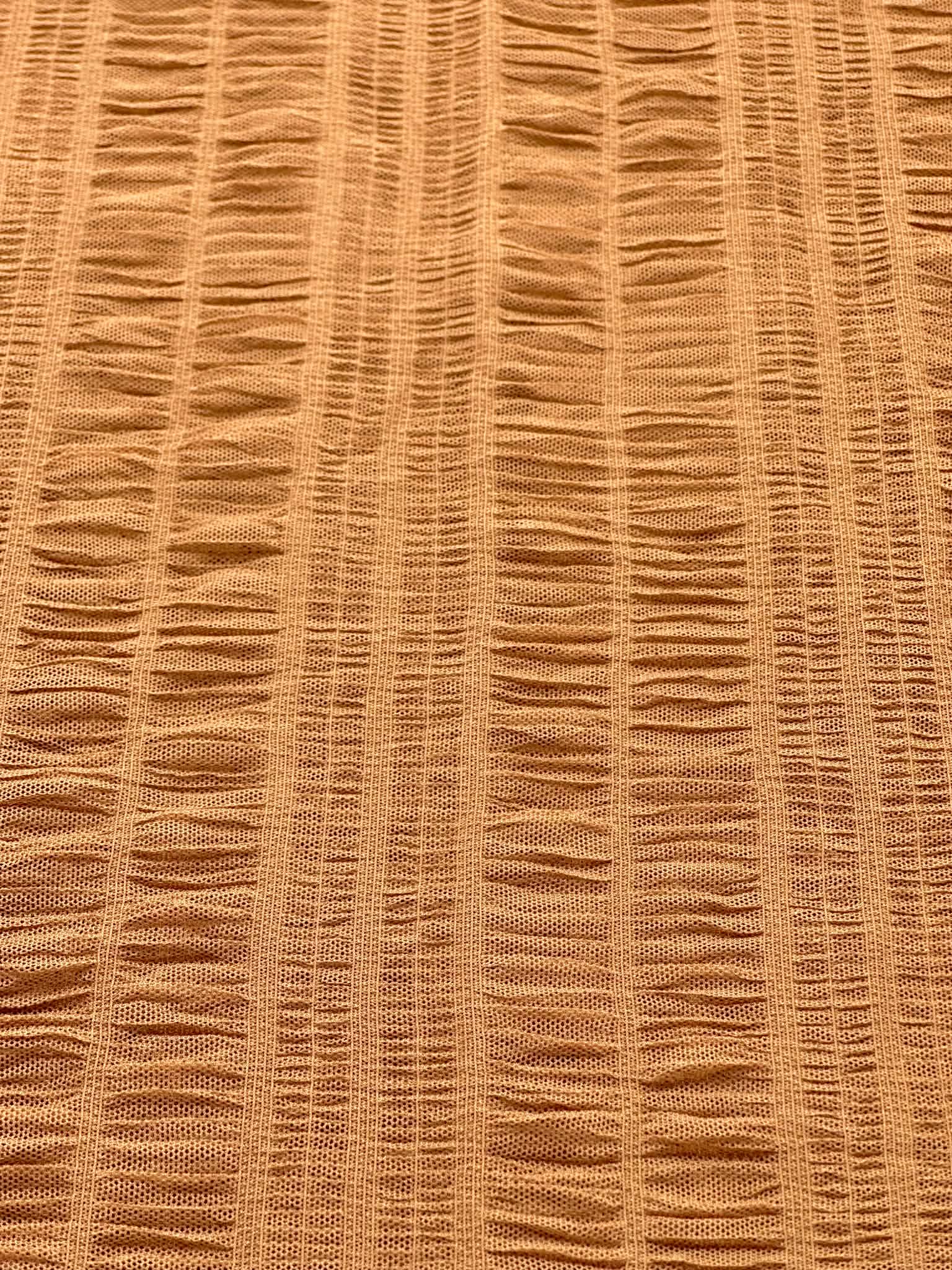 (PLEATED MESH) NEW BROWN