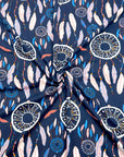 (DBP) FEATHER PATTERN PRINT ON NAVY