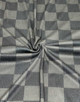 (4X2 RIB) DARK OLIVE AND BLACK MEDIUM CHECKERED