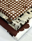 (MESH) COW PRINT ON CREAM