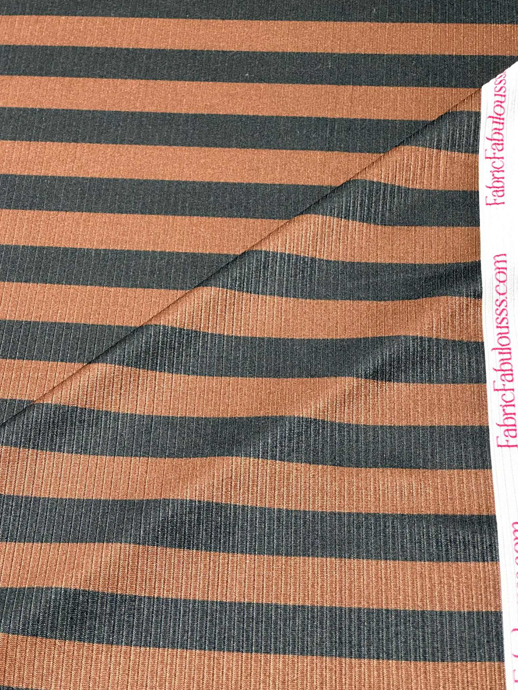(4X2 RIB) BLACK AND BROWN STRIPES(4)