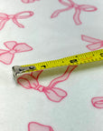 (BRUSHED SWEATER KNIT) PINK BOWS ON OFF WHITE