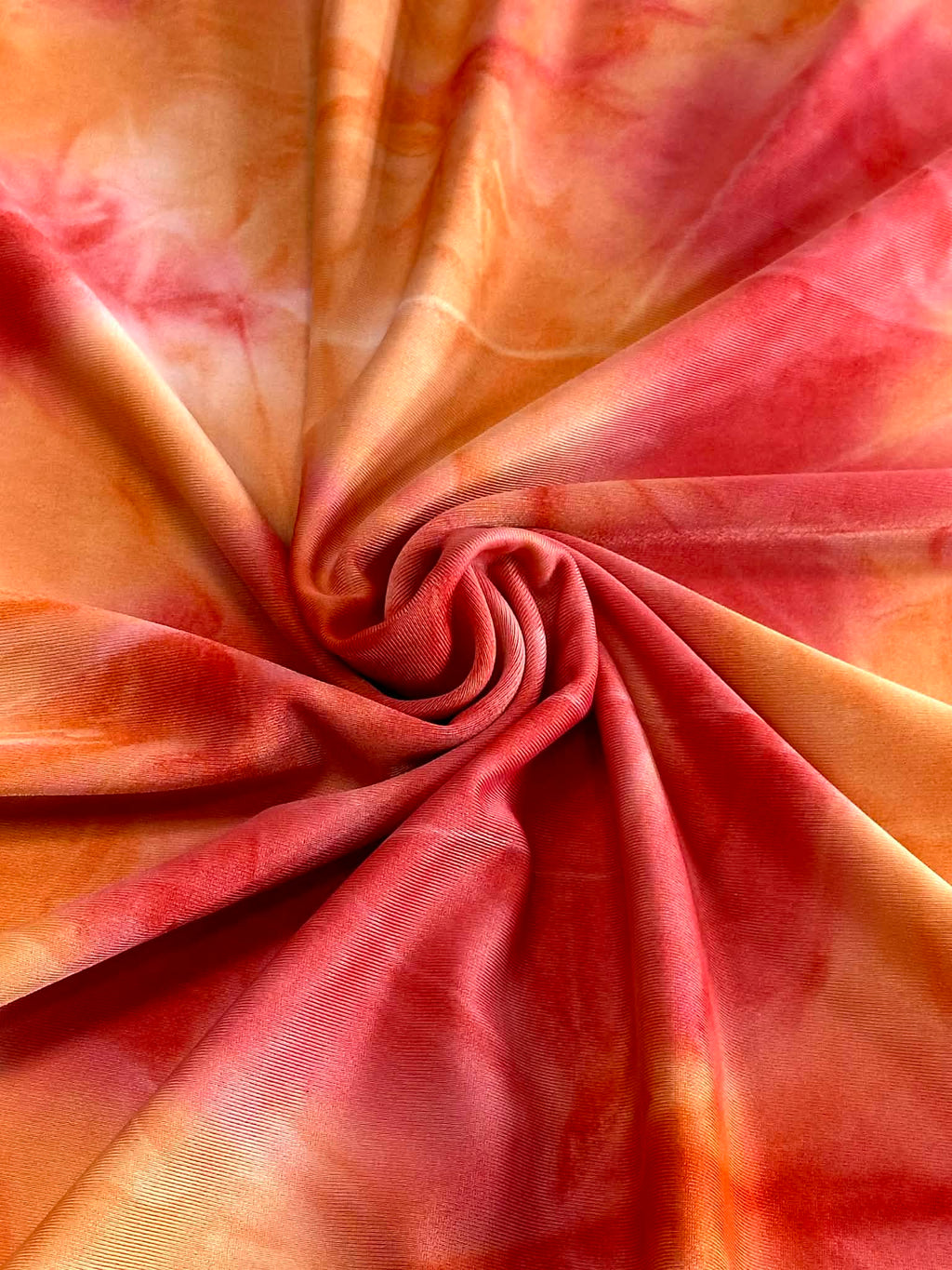 (SWIM) RED AND ORANGE TIE DYE