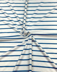 (DBP) INDIGO STRIPES ON OFF WHITE