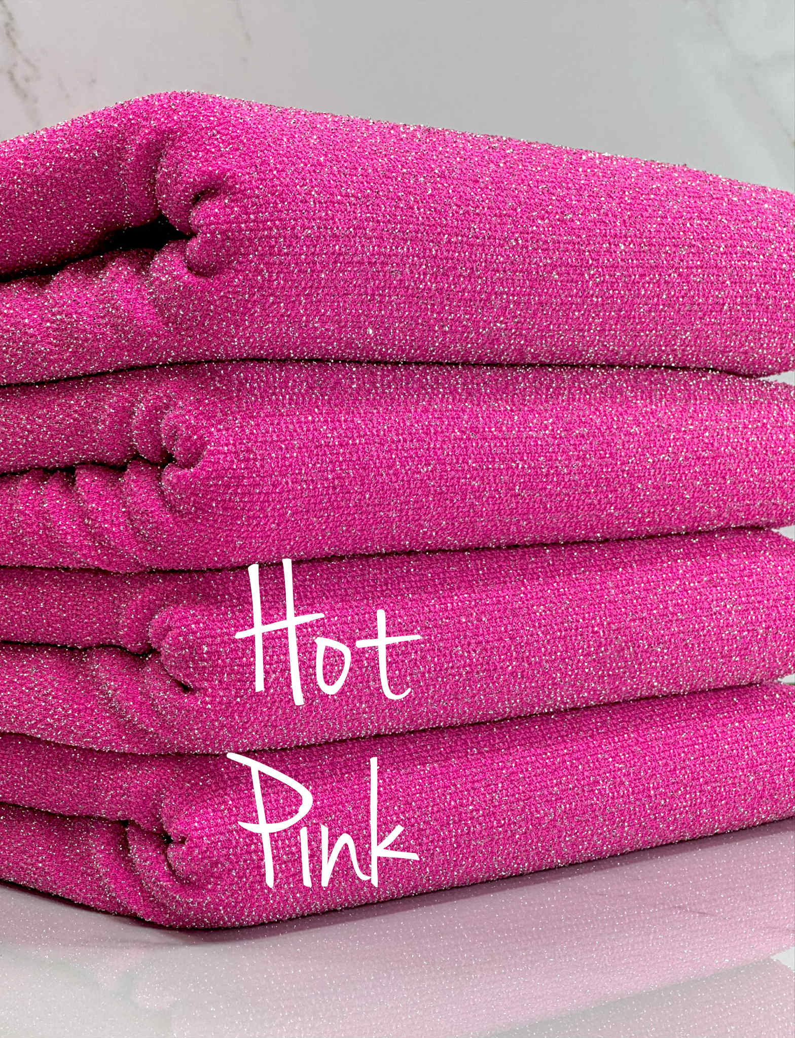 (METALLIC LUREX SPANDEX) HOT PINK (1)