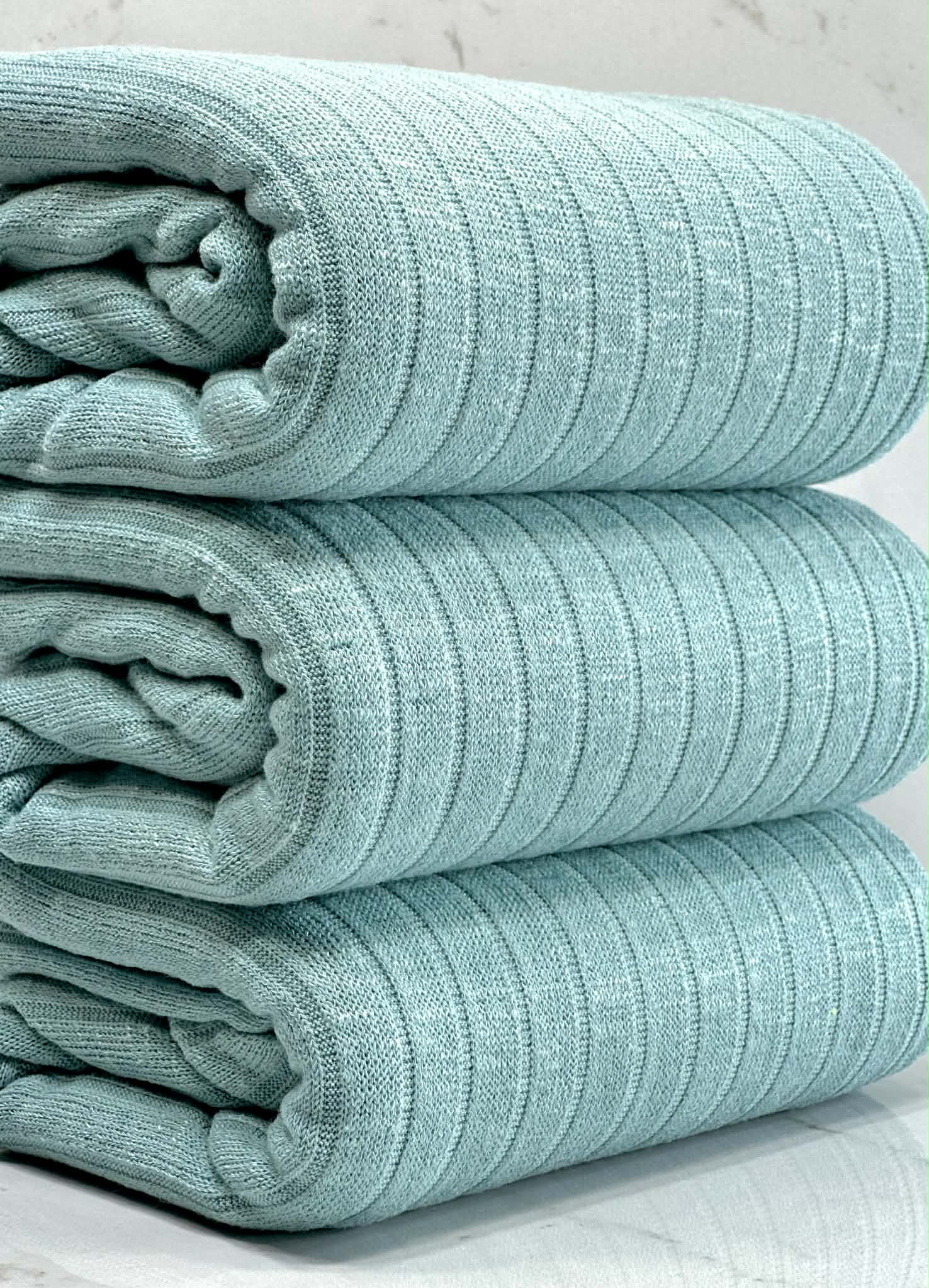 (SWEATER WIDE RIB) LIGHT AQUA (1)