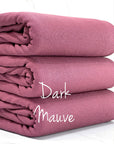 (1X1 BABY RIB) DARK MAUVE