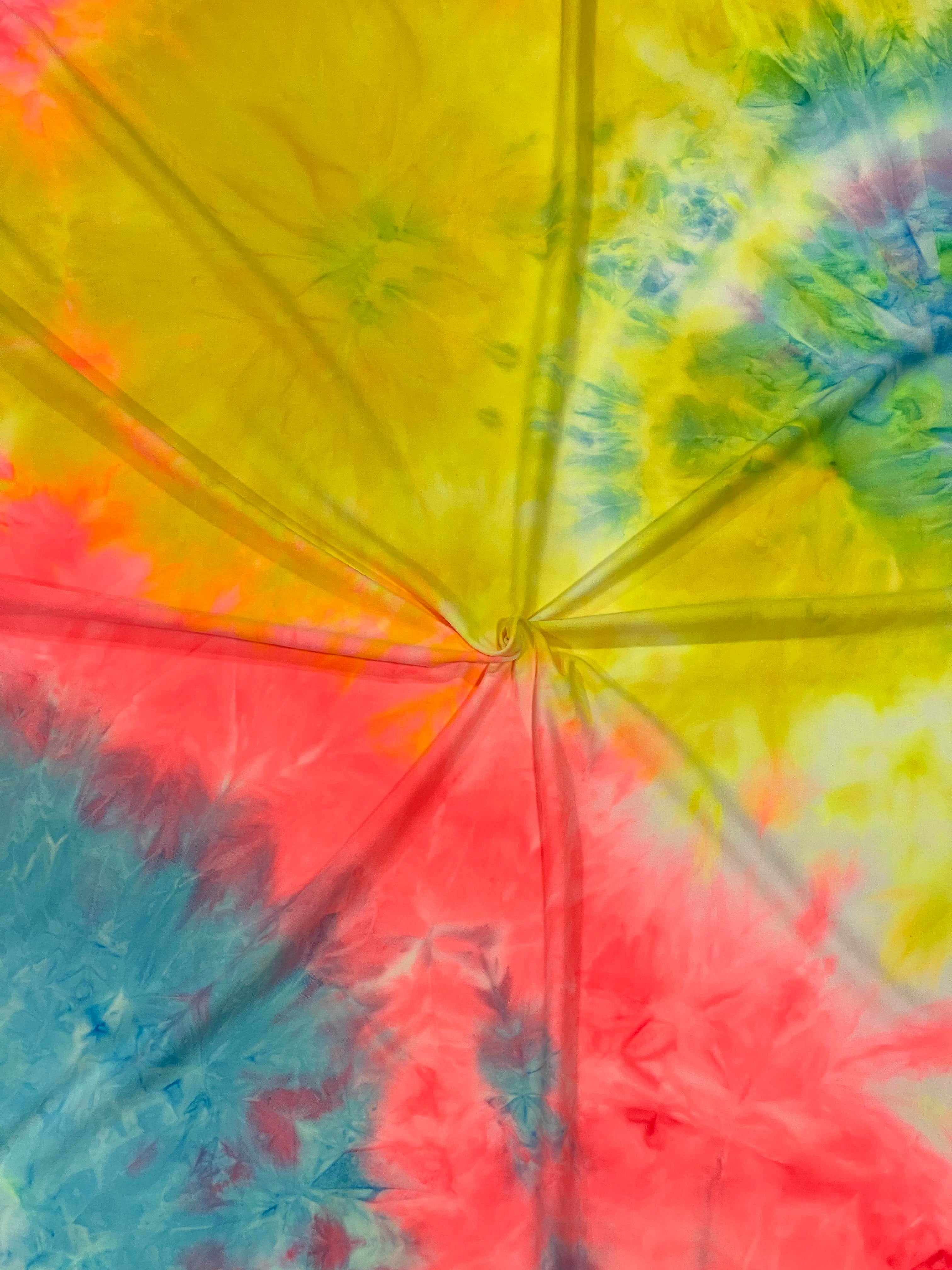 (FRENCH TERRY) RAINBOW WAVE TIE-DYE