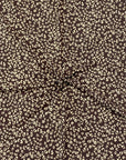 (RIB) TINY GOLD LEOPARD ON DARK BROWN