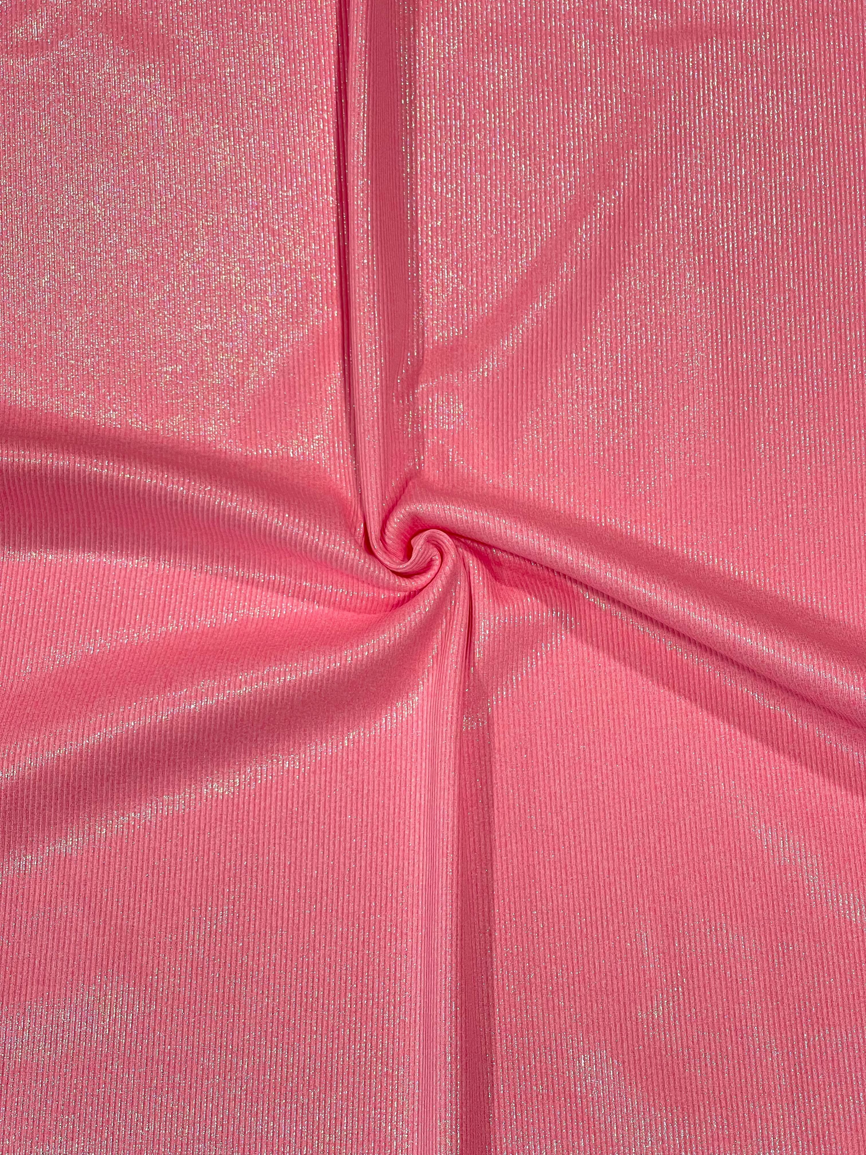 (1X1 RIB) SNOW PINK SHIMMER