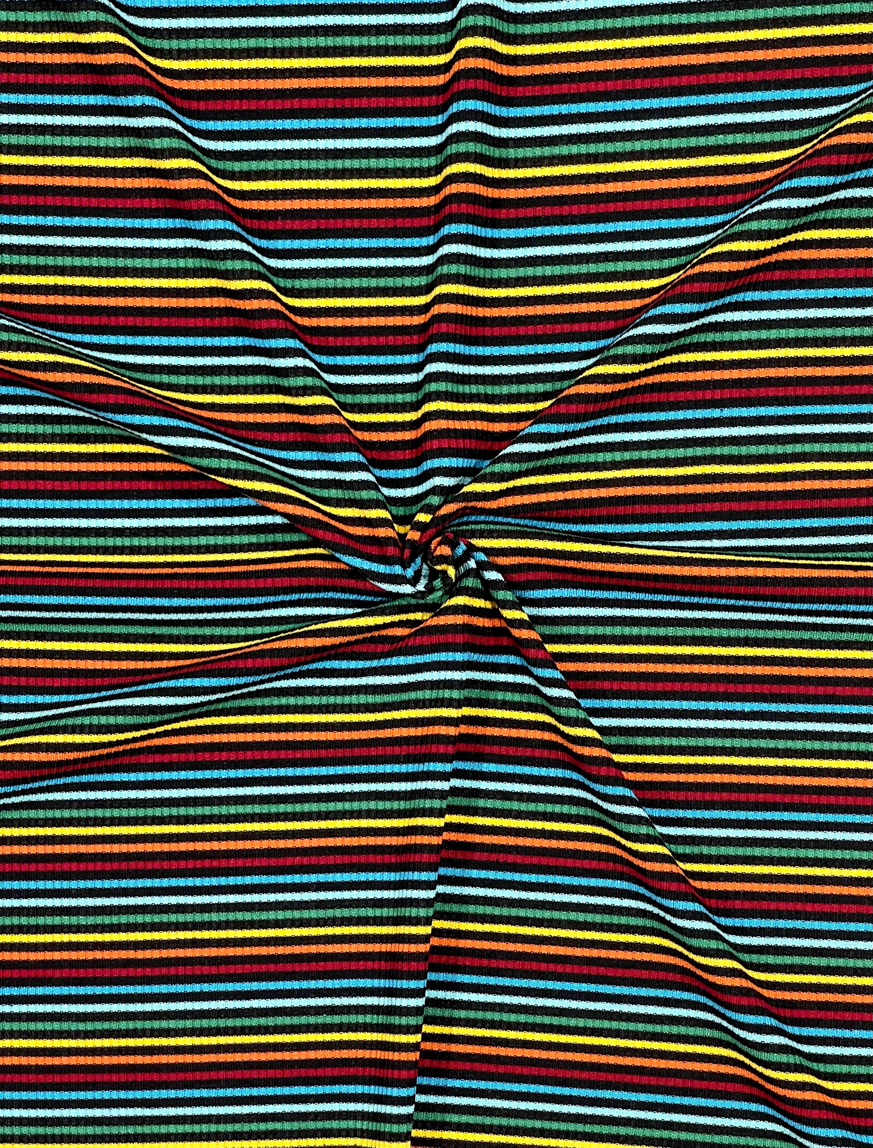 (RIB) COLORFUL SMALL STRIPES (1)