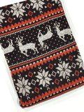 (SWEATER KNIT) 2-TONE GRAY REINDEER'S ON NEW BROWN (2)