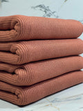 (BRUSHED SWEATER RIB) RUST