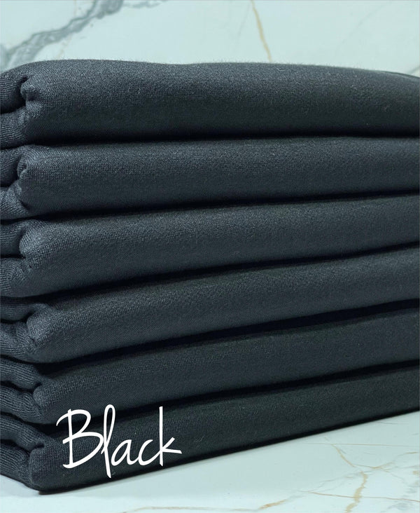 (FRENCH TERRY) THIN BLACK