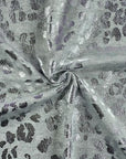 (FRENCH TERRY) FOIL LEOPARD ON HEATHER GRAY