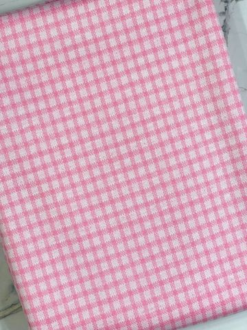(KNIT) PINK AND WHITE SMALL GINGHAM