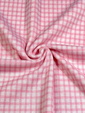(KNIT) PINK AND WHITE SMALL GINGHAM