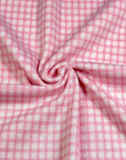 (KNIT) PINK AND WHITE SMALL GINGHAM