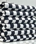 (DBP) OFF WHITE  AND BLACK CHECKERS