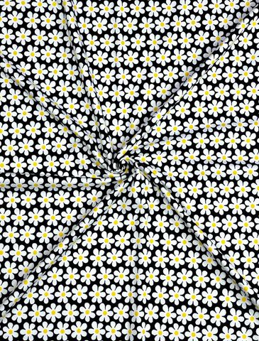 (DBP) SMALL DAISY'S ON BLACK (3)